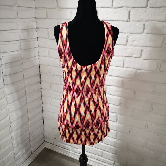 2 / $30.00 - Eclipse Ladies Size Medium Multi Colored Longer Tank Top - Picture 2 of 8